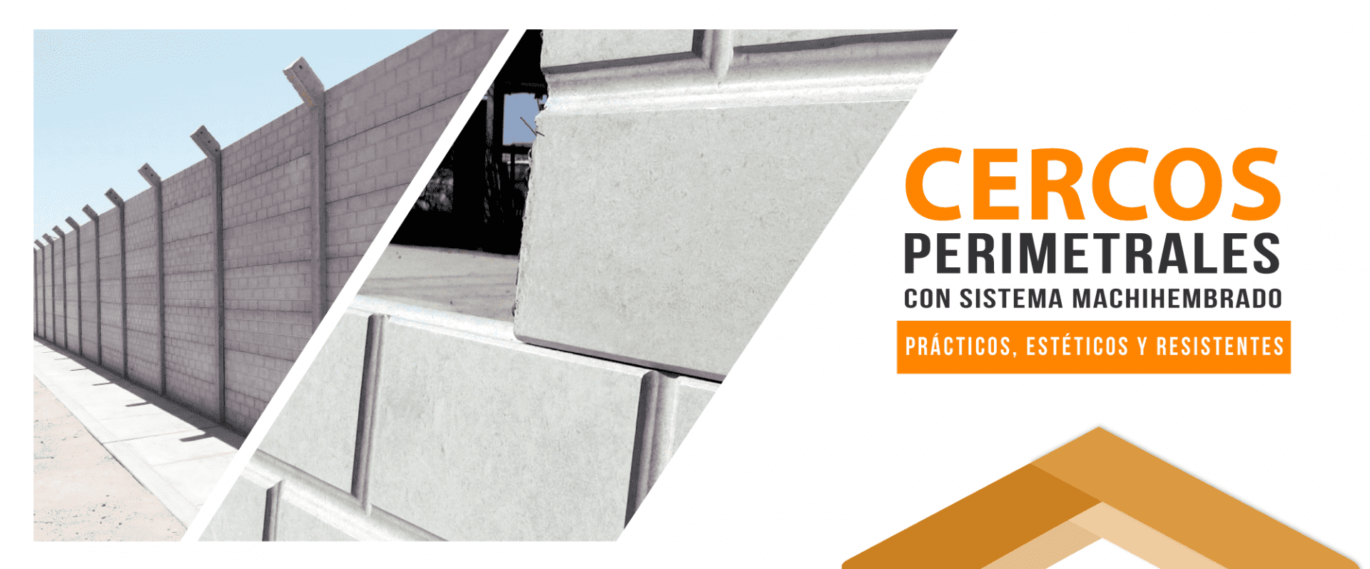 CERCOS DE CONCRETO CON SISTEMA MACHIHEMBRADO